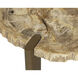 Orric 28 X 24 inch Natural / Antique Brass Coffee Table